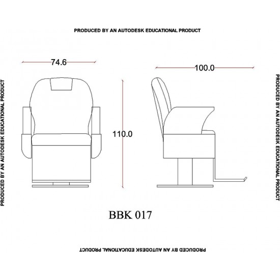 Erkek Berber Koltuğu BBK-017-05 Erkek Berber Koltuğu BBK-017-05