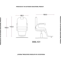 Erkek Berber Koltuğu BBK-025-01 Erkek Berber Koltuğu BBK-025-01