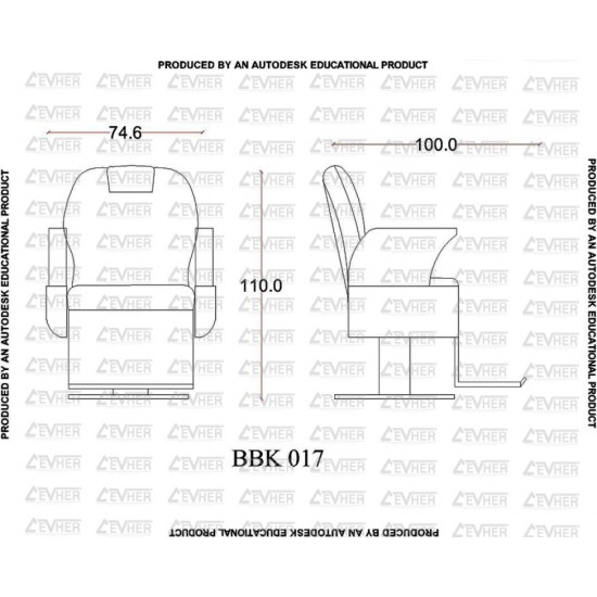 Erkek Berber Koltuğu BBK-017-05 Erkek Berber Koltuğu BBK-017-05