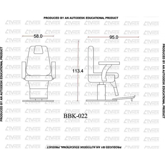 Erkek Berber Koltuğu BBK-022-10 Erkek Berber Koltuğu BBK-022-10
