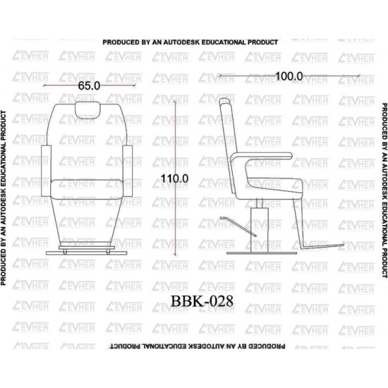 Erkek Berber Koltuğu BBK-028-05 Erkek Berber Koltuğu BBK-028-05