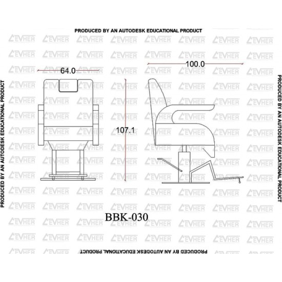 Erkek Berber Koltuğu BBK-030-05 Erkek Berber Koltuğu BBK-030-05