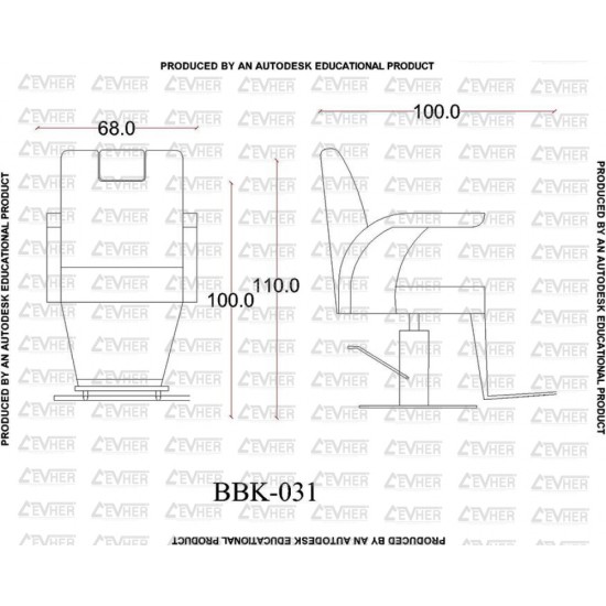 Erkek Berber Koltuğu BBK-031-05 Erkek Berber Koltuğu BBK-031-05