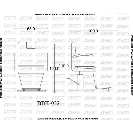 Erkek Berber Koltuğu BBK-032-10 Erkek Berber Koltuğu BBK-032-10