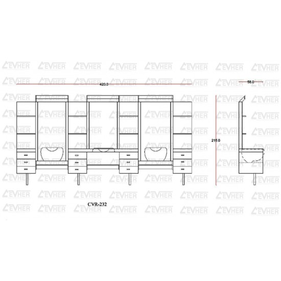 Erkek Blok Tezgahı / CVR-232 Erkek Blok Tezgahı / CVR-232