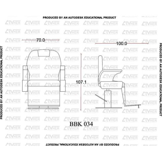 Erkek Koltuğu BBK-034-05 Erkek Koltuğu BBK-034-05