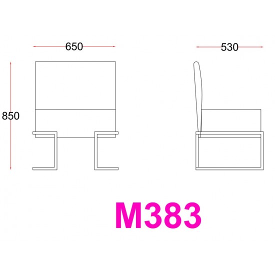 Bekleme Koltuğu M-383 Bekleme Koltuğu M-383