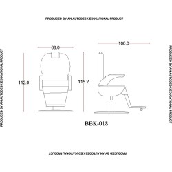 Erkek Berber Koltuğu BBK-018-01 Erkek Berber Koltuğu BBK-018-01