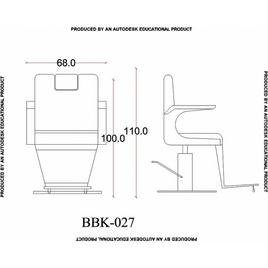 Erkek Berber Koltuğu BBK-027-01 Erkek Berber Koltuğu BBK-027-01