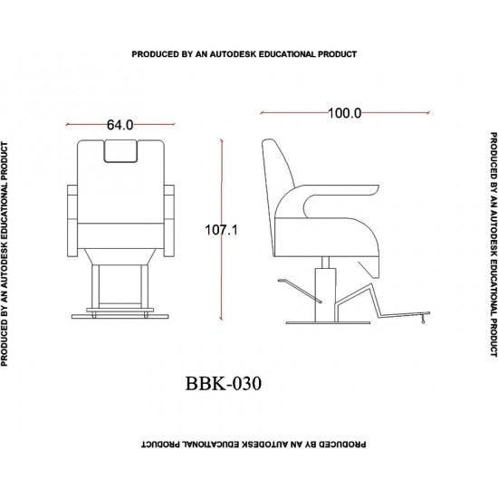 Erkek Berber Koltuğu BBK-030-05 Erkek Berber Koltuğu BBK-030-05